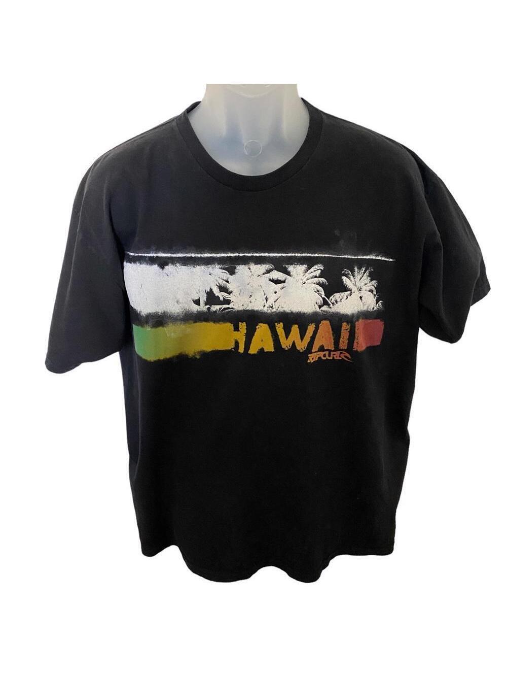 RIP CURL Hawaii Short Sleeve Graphic Tee Shirt Men L Large